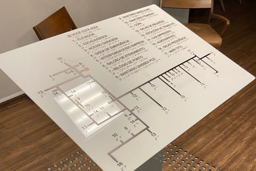 Placa em braille:  A Engenharia por Trás da Escolha do Material